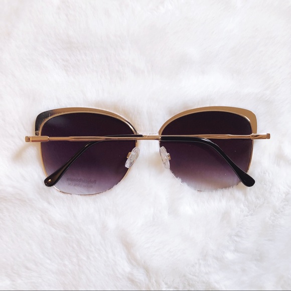 [SB] Robbie Black Full Rim Cat Eye Sunglasses - Picture 9 of 12